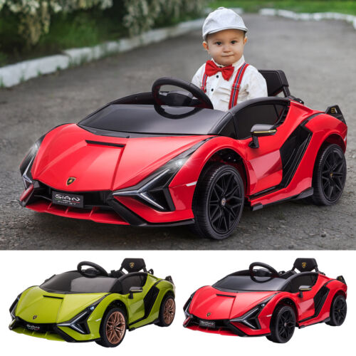 Lamborghini SIAN 12V Kids Electric Ride On Car Toy with Remote Control