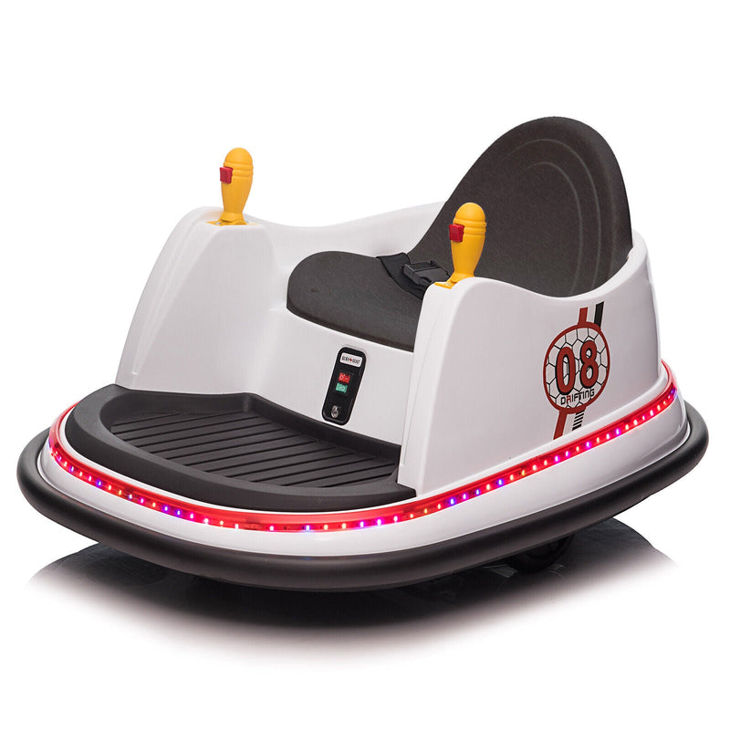 LEADZM 6V 7A.h Electric Bumper Car in White