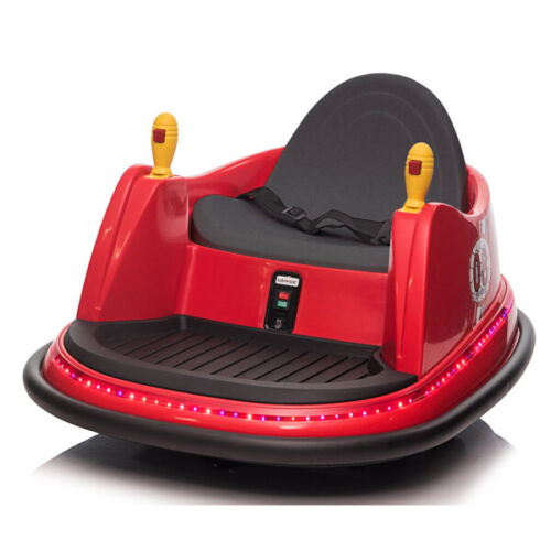 LEADZM 6V 7A.h Red Bumper Car - Electric Ride-On Toy for Kids