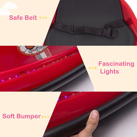 LEADZM 6V 7A.h Red Bumper Car - Exciting Fun for Kids!