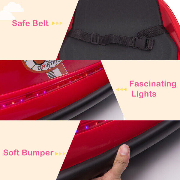 LEADZM 6V 7A.h Red Bumper Car - Exciting Fun for Kids!