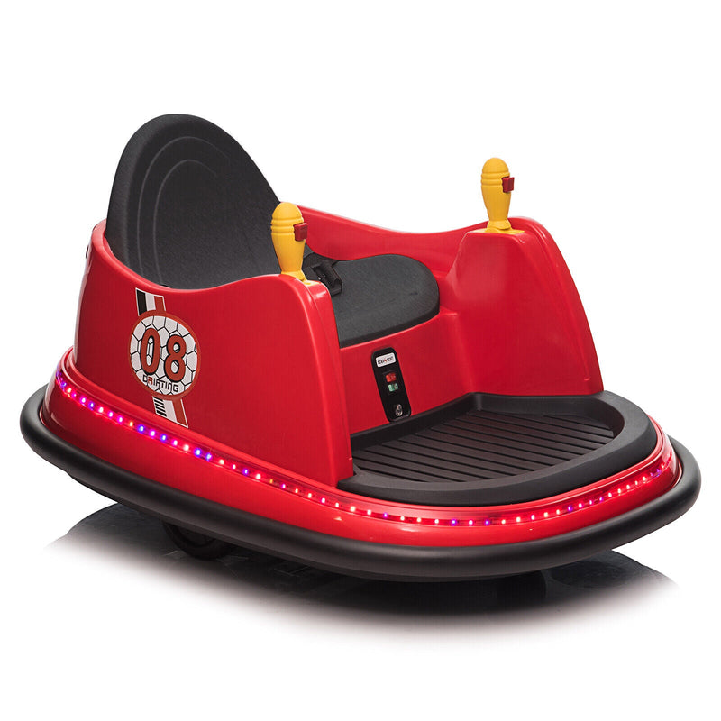 LEADZM 6V 7A.h Red Bumper Car - Exciting Ride for Kids!