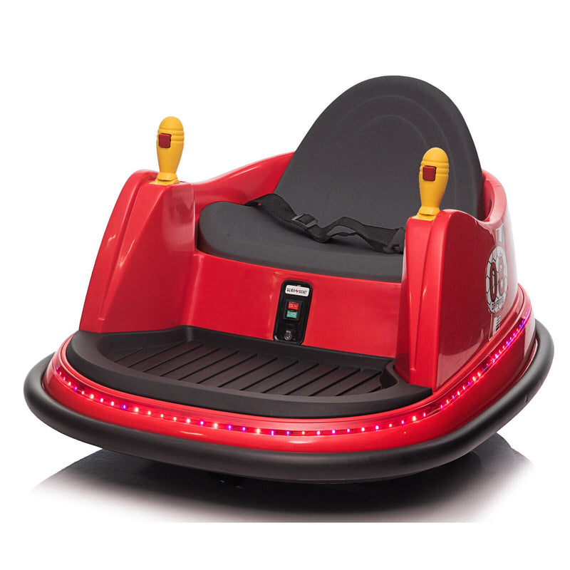LEADZM 6V 7A.h Red Bumper Car - Exciting Ride for Kids!