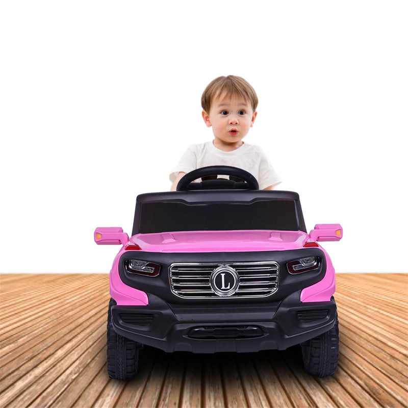 Leadzm Electric Kids Ride On Car with Remote Control, Music and Lights - Perfect Gift for Children