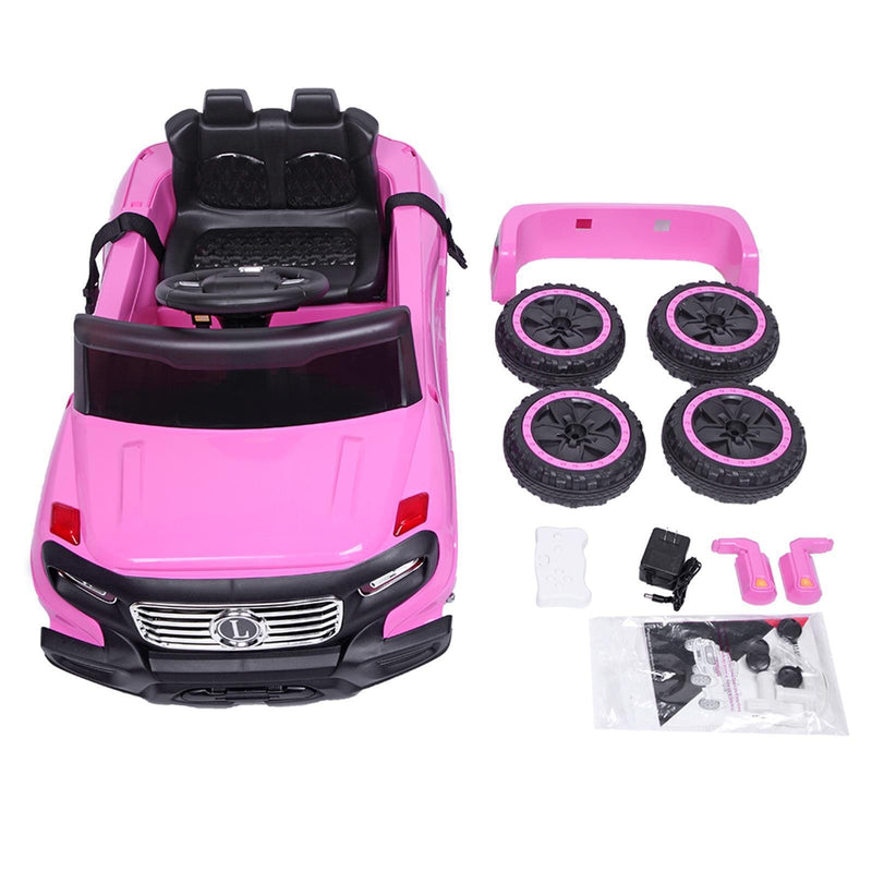Leadzm Electric Kids Ride On Car with Remote Control, Music and Lights - Perfect Gift for Children