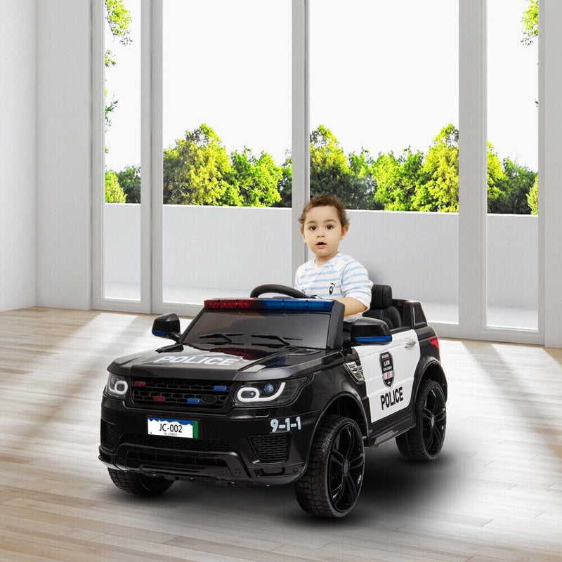 LEADZM JC002 Electric Police Ride-On Car for Kids with 2.4G Remote Control