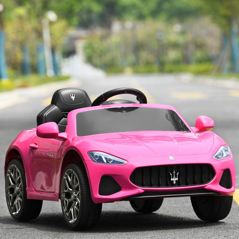 Licensed 12V Maserati GranCabrio Kids Ride-On Car with Lights and Remote Control
