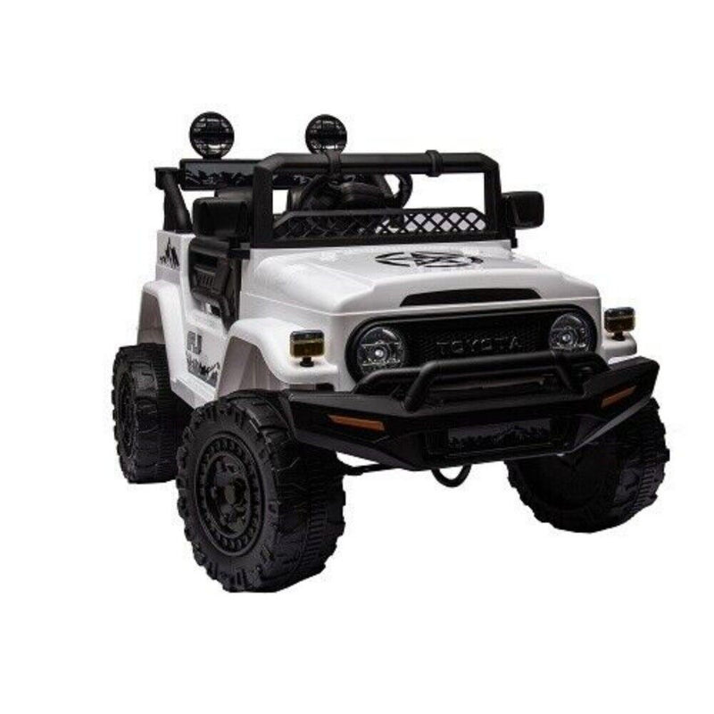 Licensed 12V Toyota FJ Cruiser Electric Ride-On Car for Kids with Remote Control and LED Lights
