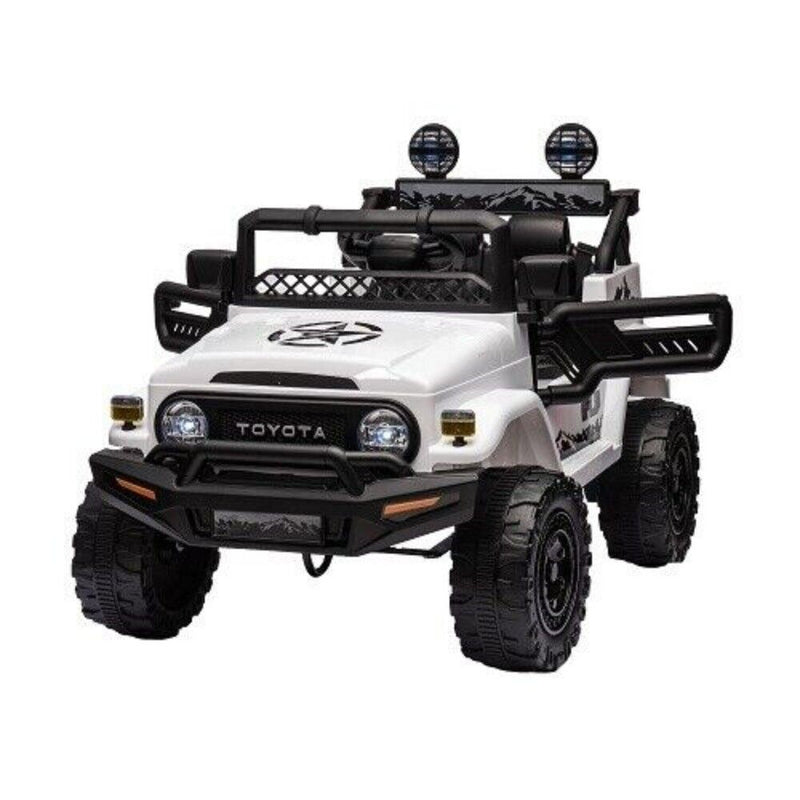 Licensed 12V Toyota FJ Cruiser Electric Ride-On Car for Kids with Remote Control and LED Lights