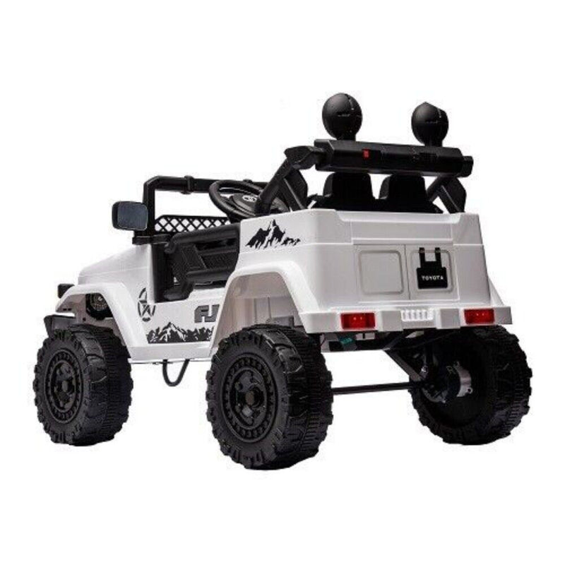 Licensed 12V Toyota FJ Cruiser Electric Ride-On Car for Kids with Remote Control and LED Lights
