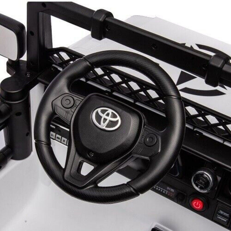 Licensed 12V Toyota FJ Cruiser Electric Ride-On Car for Kids with Remote Control and LED Lights