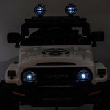 Licensed 12V Toyota FJ Cruiser Electric Ride-On Car for Kids with Remote Control and LED Lights