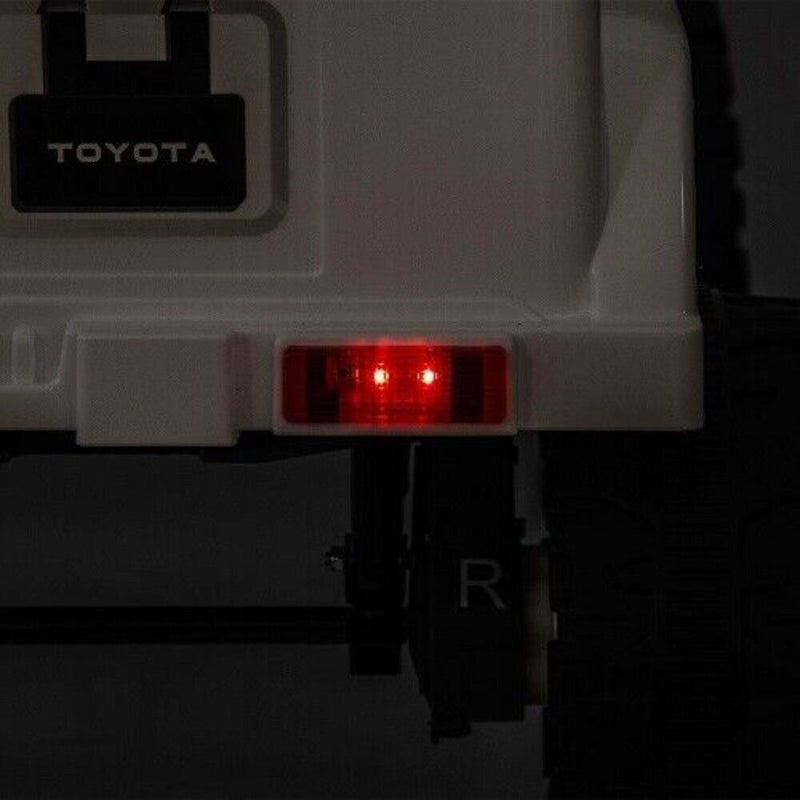 Licensed 12V Toyota FJ Cruiser Electric Ride-On Car for Kids with Remote Control and LED Lights