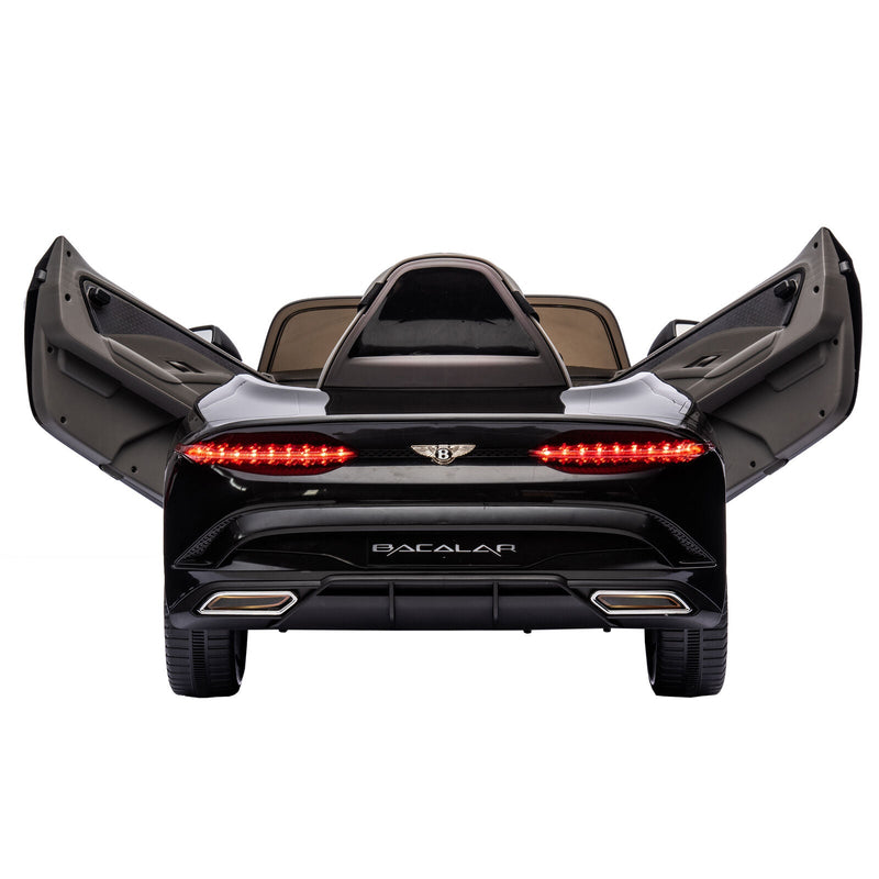 Licensed 2.4G Electric 12V 7A Kids Ride On Car with 3 Speeds - Bentley Black