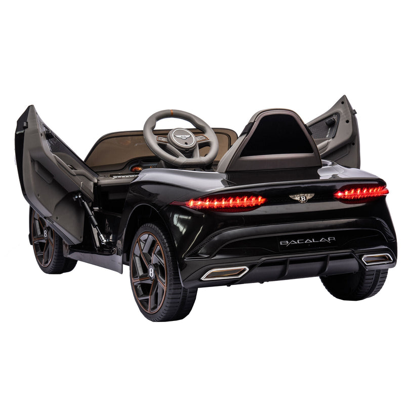 Licensed 2.4G Electric 12V 7A Kids Ride On Car with 3 Speeds - Bentley Black