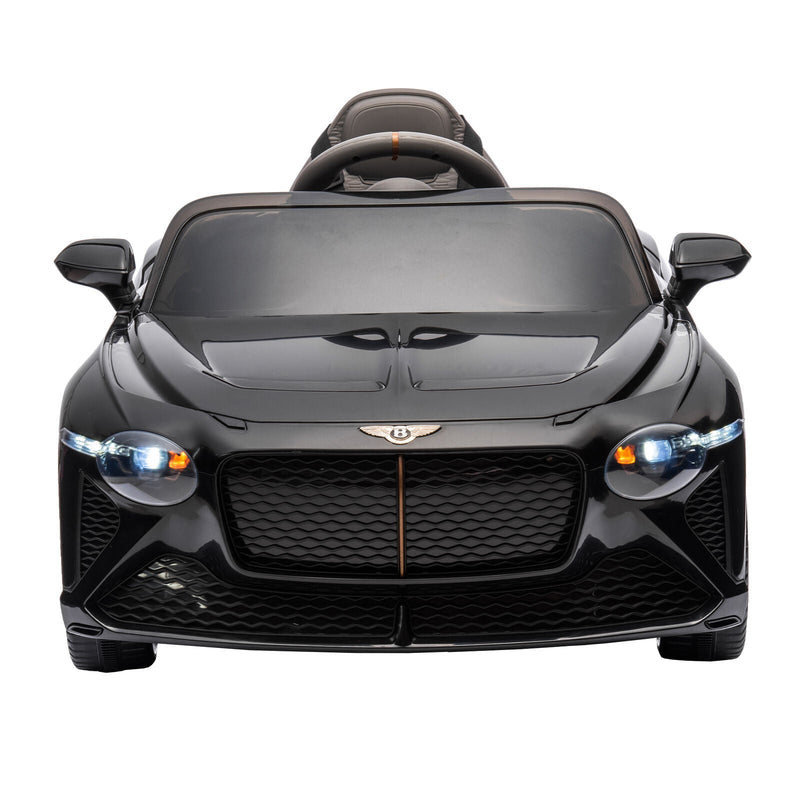 Licensed 2.4G Electric 12V 7A Kids Ride On Car with 3 Speeds - Bentley Black