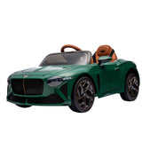 Licensed 2.4G Electric 12V Kids Ride On Car with 3 Speeds - Bentley Green