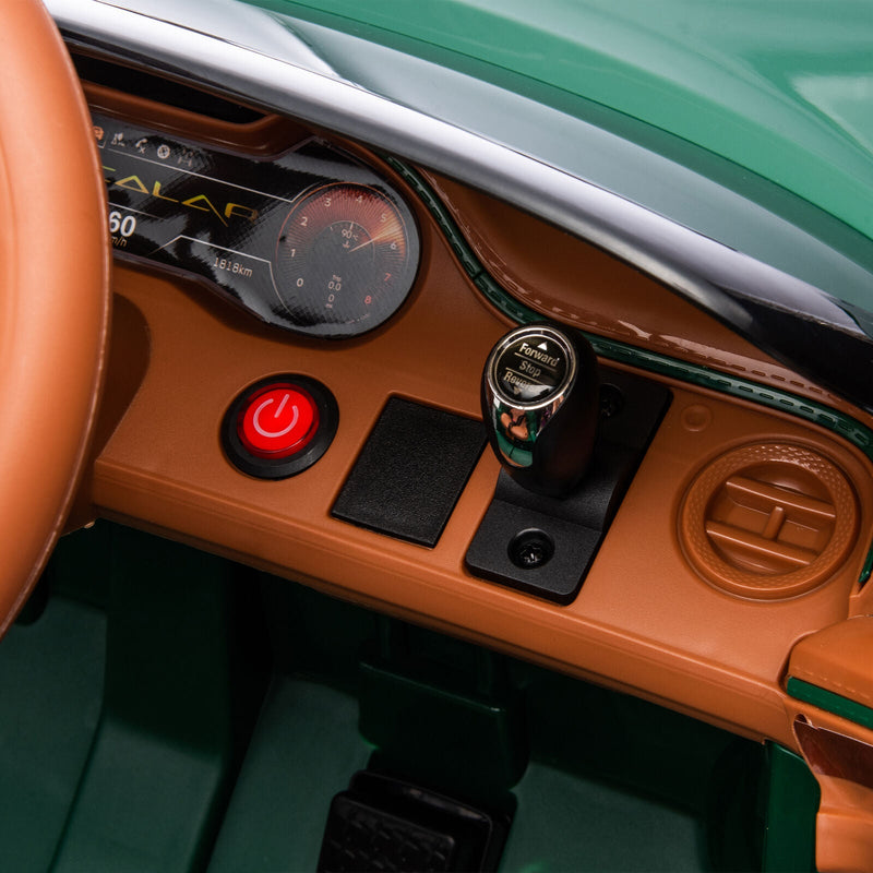 Licensed 2.4G Electric 12V Kids Ride On Car with 3 Speeds - Bentley Green