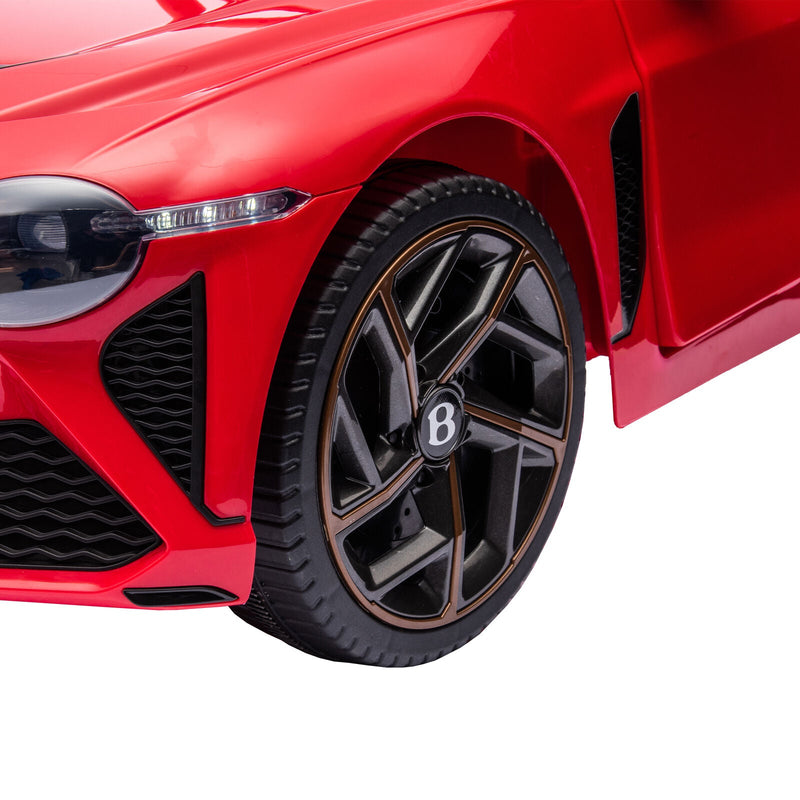 Licensed 2.4G Kids Ride On Car with 3 Speeds - Electric 12V Bentley Red