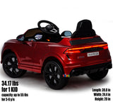 Licensed Audi 12V Electric Ride-On Car for Kids with Remote Control and MP3 Player - Available in Multiple Colors