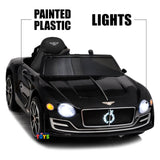 Licensed Bentley 12V Ride On Car with Radio, Remote Control, MP3 Player - Available in Multiple Colors for Kids