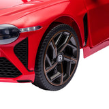 Licensed Bentley 2.4G Electric Ride-On Car for Kids - 3 Speeds, Remote Control, 12V Battery, Red