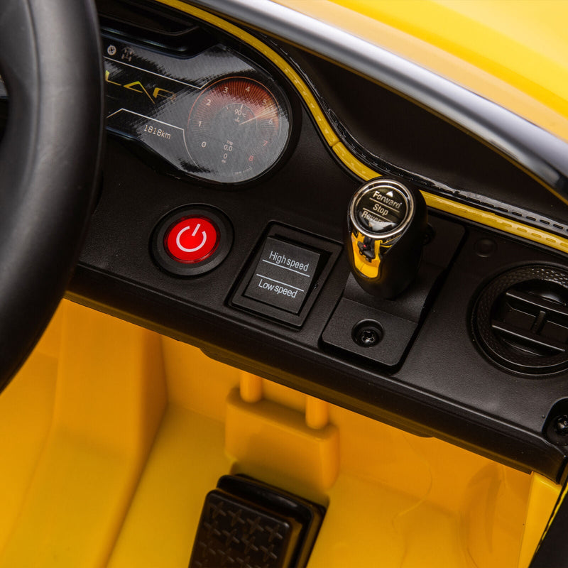 Licensed Bentley 2.4G Kids Ride On Car with Remote Control, 3 Speeds, and 12V Battery in Yellow