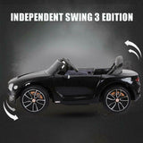Electric 12v Ride-On Car for Kids with Remote Control, LED Lights, MP3 Player, and 2 Seats - Bentley Style