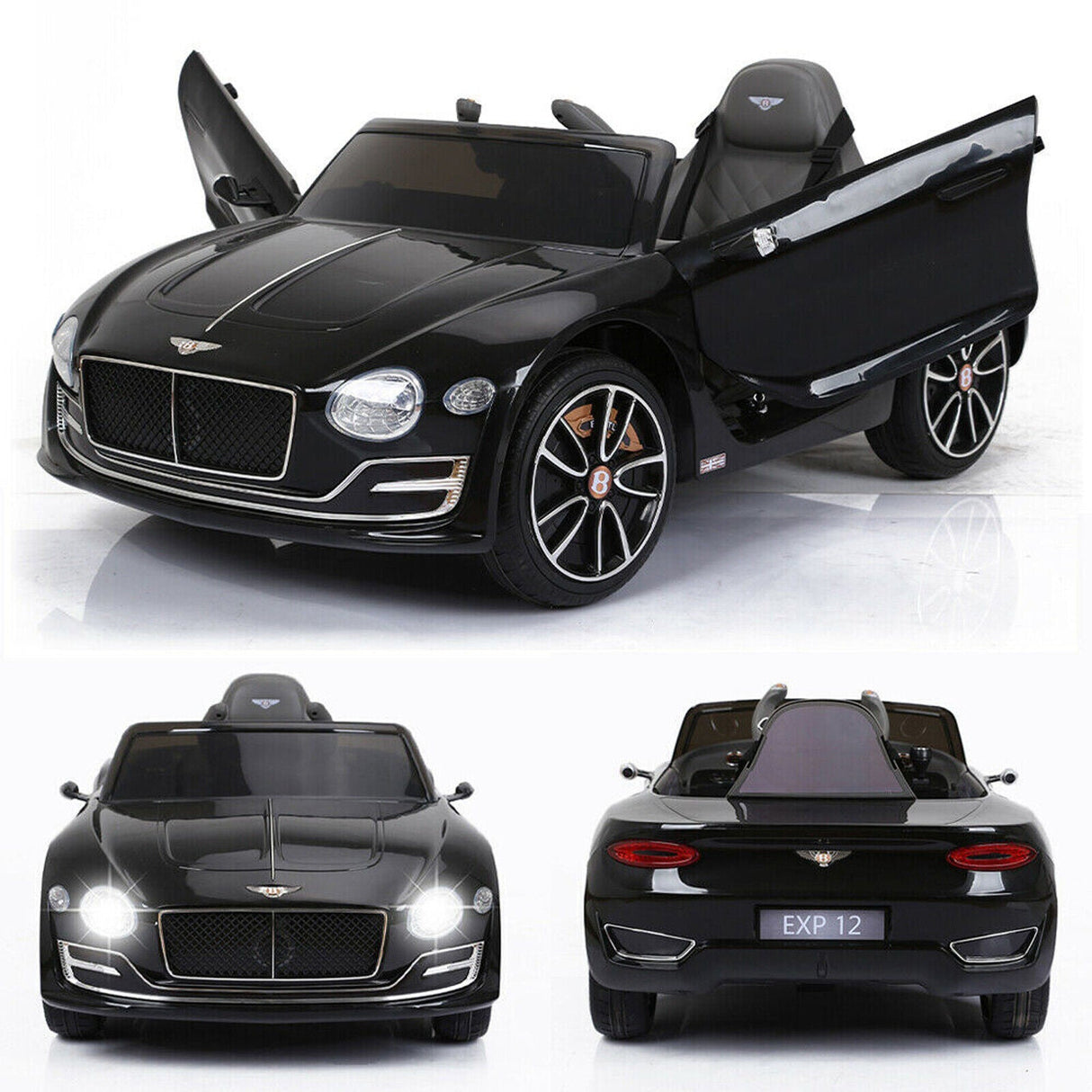 Electric Bentley Style Ride-On Car for Kids with Remote Control and MP3 Player