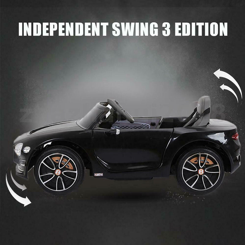 Bentley Style 12V Electric Ride On Toy Car with Remote Control and LED Lights