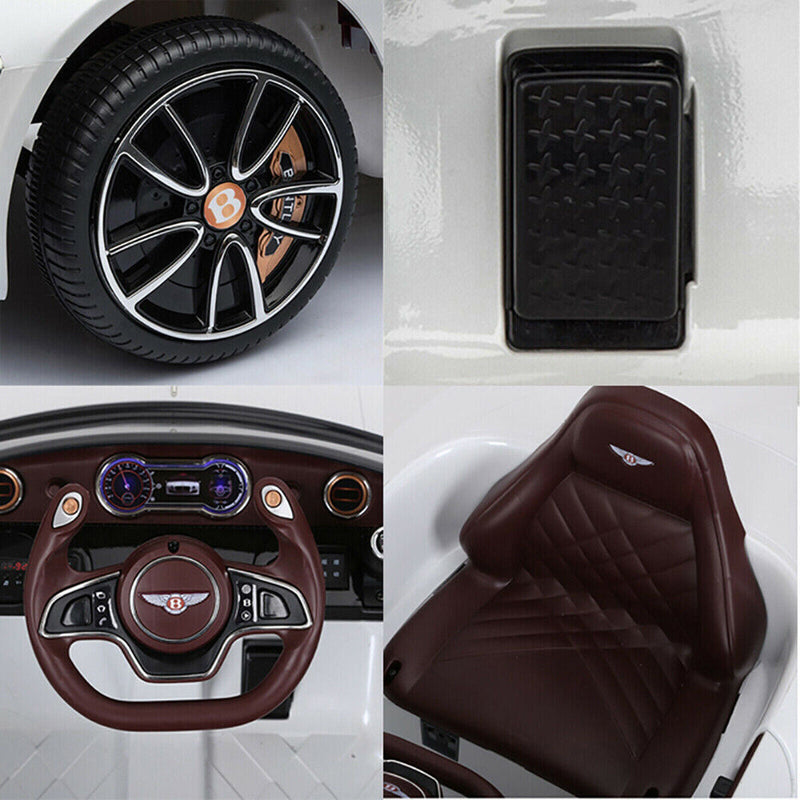 12V Licensed Bentley Electric Kids Ride On Car with Remote Control and LED Lights