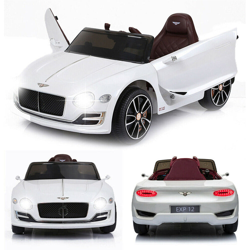 12V Electric Kids Ride On Car with LED Lights - Bentley EXP12 Inspired Design