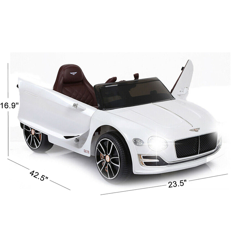 12V Electric Kids Ride On Car with LED Lights - Bentley EXP12 Inspired Design