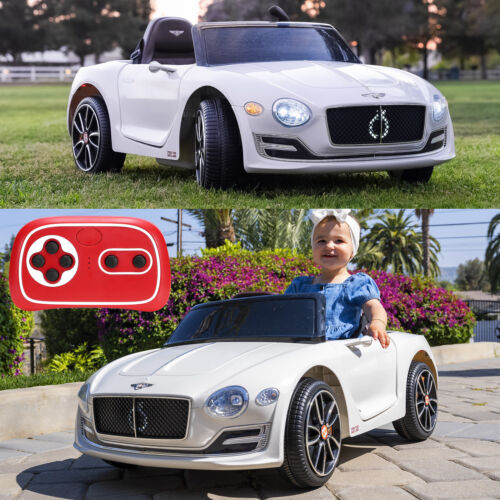 Licensed Bentley Style 12V Electric Ride-On Car for Kids with Remote Control