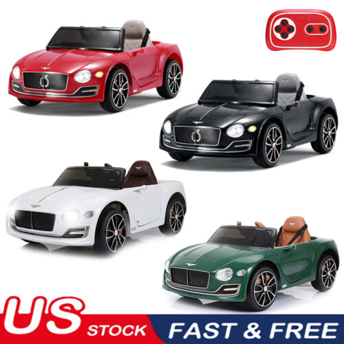 Licensed Bentley Style 12V Electric Ride-On Car with Remote Control - Battery Powered