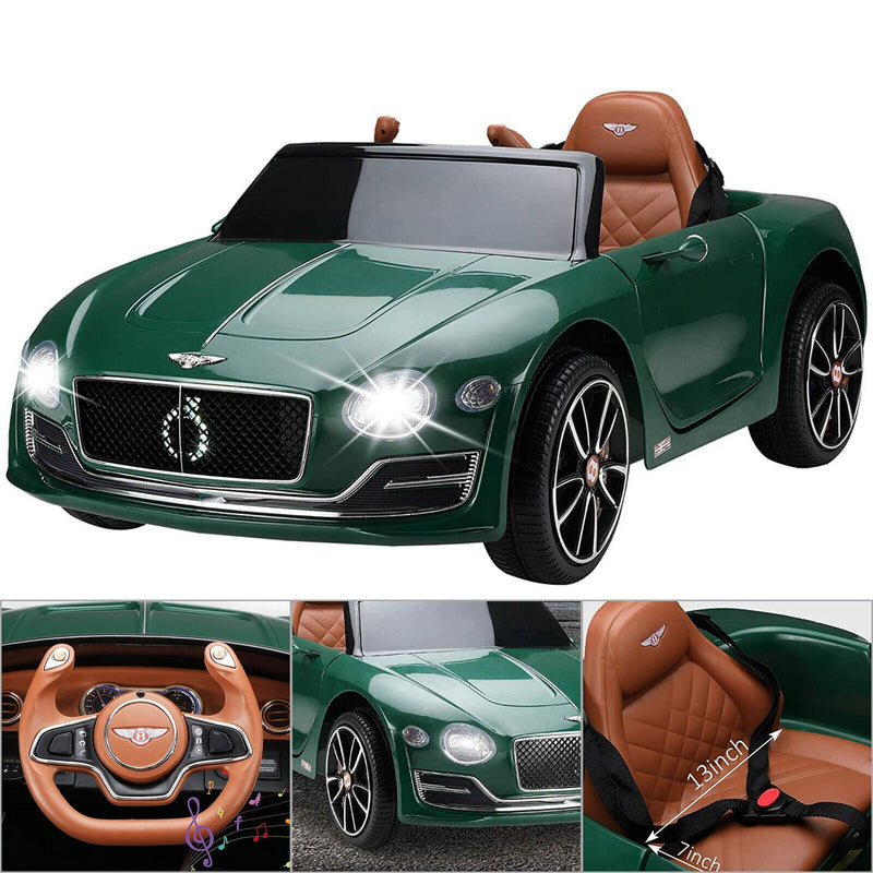 Licensed Bentley Style 12V Electric Ride-On Car with Remote Control - Battery Powered
