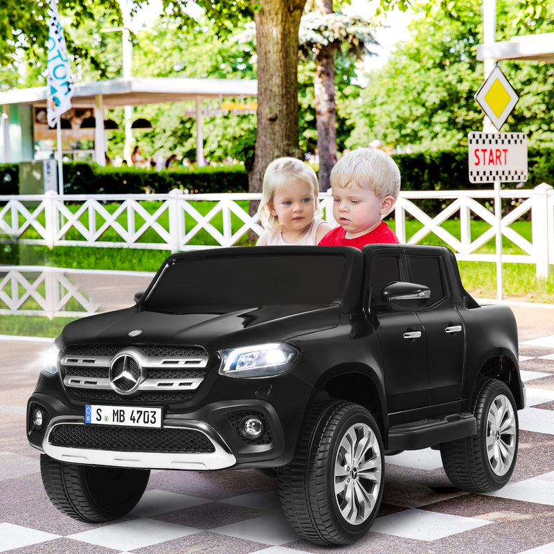 Licensed Benz Electric Ride-On Car for Kids - 2 Seater Toy Vehicle