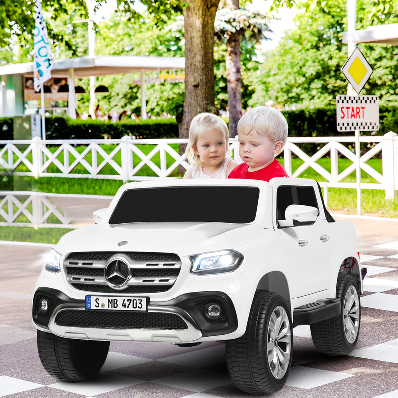 Licensed Benz Electric Ride-On Car for Kids - 2 Seater Toy Vehicle