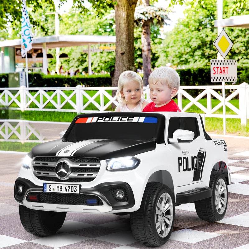 Licensed Benz Electric Ride-On Car for Kids - 2 Seater Toy Vehicle