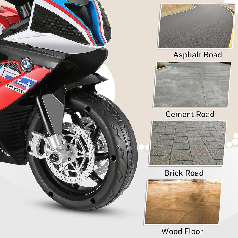 Licensed BMW 12V Battery Powered Electric Ride-On Motorcycle for Kids