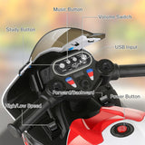 Licensed BMW 12V Battery Powered Electric Ride-On Motorcycle for Kids
