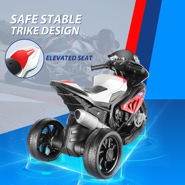 Licensed BMW 12V Battery Powered Electric Ride-On Motorcycle for Kids