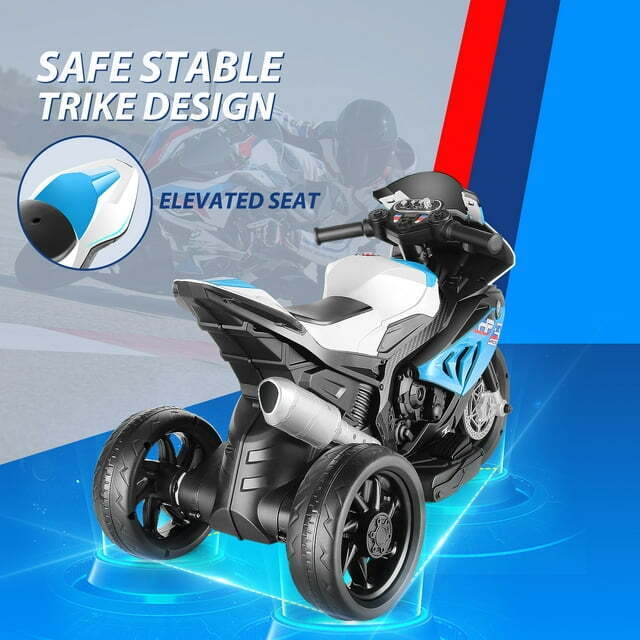 Licensed BMW 12V Battery Powered Electric Ride-On Motorcycle for Kids
