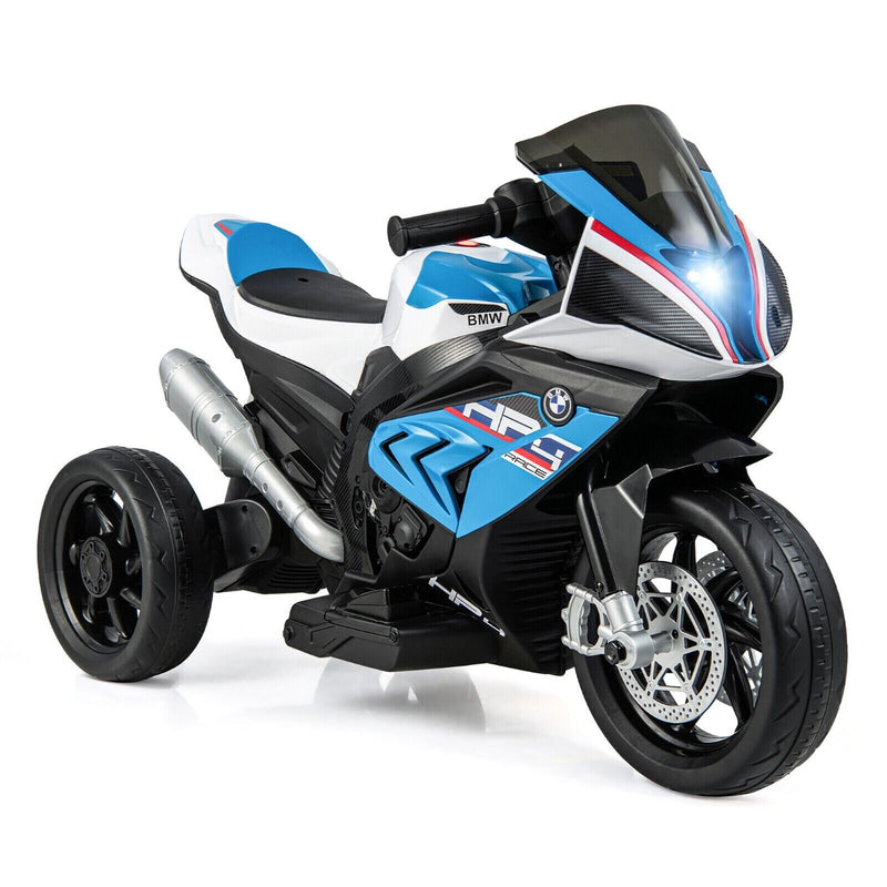 Licensed BMW 3-Wheel Electric Ride-On Motorcycle for Kids with Light and Music