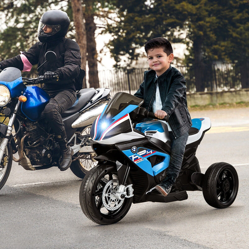 Licensed BMW 3-Wheel Electric Ride-On Motorcycle for Kids with Light and Music