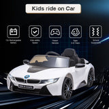 Licensed BMW I8 Electric Kids Ride-On Car with Remote Control - 12V Battery Powered