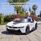 BMW i8 Style 12V Electric Ride-On Car for Kids with Remote Control, LED Lights, and MP3 Player