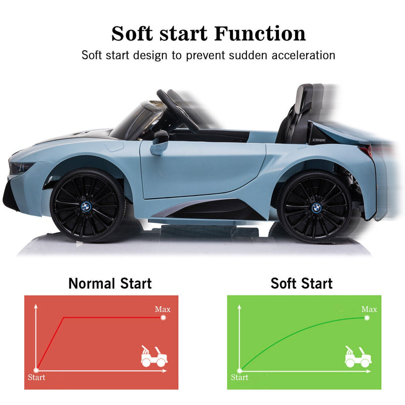 Licensed BMW i8 Electric Ride-On Car for Kids with Remote Control - 12V Powered Vehicle