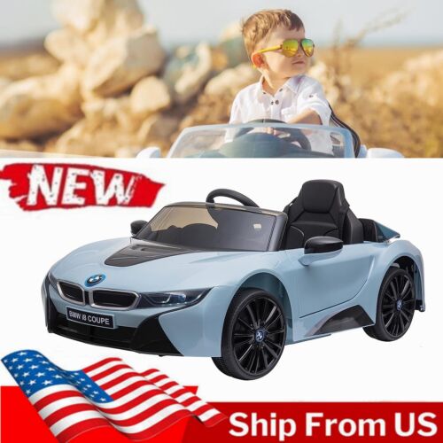Licensed BMW i8 Electric Ride-On Car for Kids with Remote Control and LED Lights - 12V