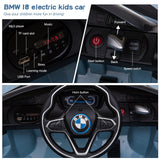 Licensed BMW I8 Electric Ride-On Car for Kids with Remote Control - Blue